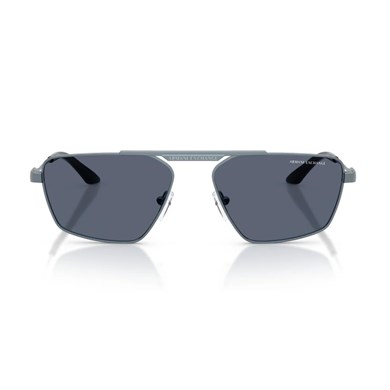 Armani Exchange AEX 2059S 613287 56 Unisex Geometrik Mavi Metal Güneş Gözlüğü