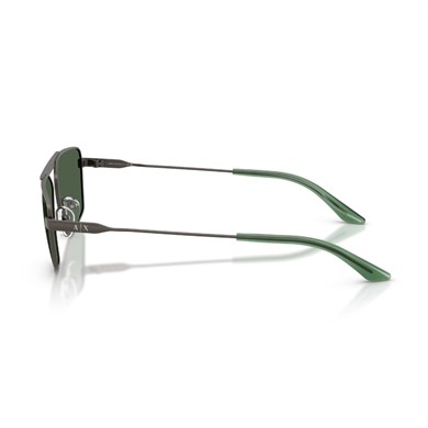 Armani Exchange AEX 2059S 613371 56 Unisex Geometrik Gri Metal Güneş Gözlüğü