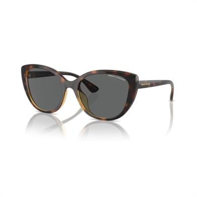 Armani Exchange AEX 4111SU 821387 54 Kadın Cat Eye Kırçıllı Kahverengi Kemik Güneş Gözlüğü