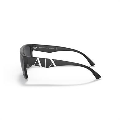 Armani Exchange AEX 4113S 807887 55 Unisex Dikdörtgen Siyah Kemik Güneş Gözlüğü