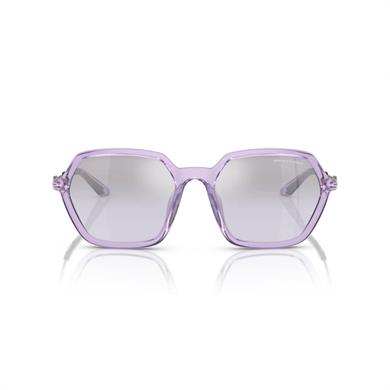 Armani Exchange AEX 4139SU 82367P 52 Unisex Geometrik Mor Kemik Güneş Gözlüğü