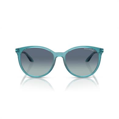 Armani Exchange AEX 4140S 82374S 55 Unisex Oval Mavi Kemik Güneş Gözlüğü