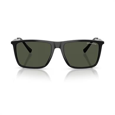 Armani Exchange AEX 4160S 81582J 57 Unisex Dikdörtgen Siyah Kemik Güneş Gözlüğü