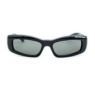 Balenciaga 0266S 001 57 Unisex Siyah Kemik  Güneş Gözlüğü