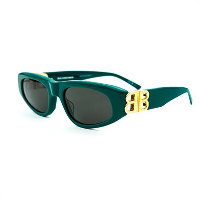 BALENCIAGA BB 0095S 005 53 Kadın Yeşil Cat Eye Güneş Gözlüğü