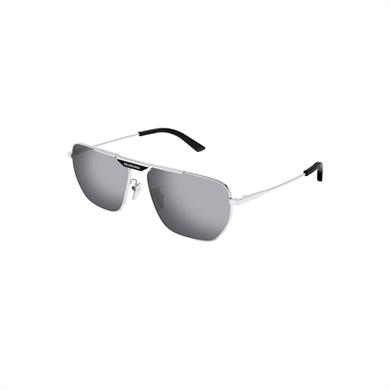 BALENCIAGA BB0298SA 003 61 Erkek Gümüş Metal Güneş Gözlüğü