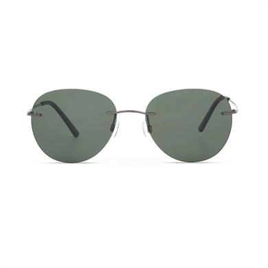 Blancia BC 1360 C2 57 Erkek Oval Çerçevesiz Gri Metal Güneş Gözlüğü