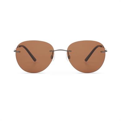 Blancia BC1360 C3 57 Unisex Oval Gri Metal Çerçevesiz Güneş Gözlüğü