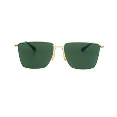 Bottega Vaneta BV1267S 004 58 Unisex Geometrik Gold Metal Güneş Gözlüğü