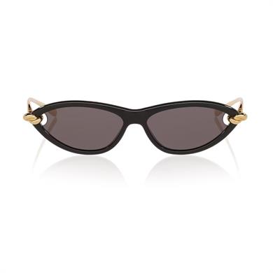 Bottega Veneta BV 1390S 001 56 Kadın Cat Eye Siyah Kemik Güneş Gözlüğü