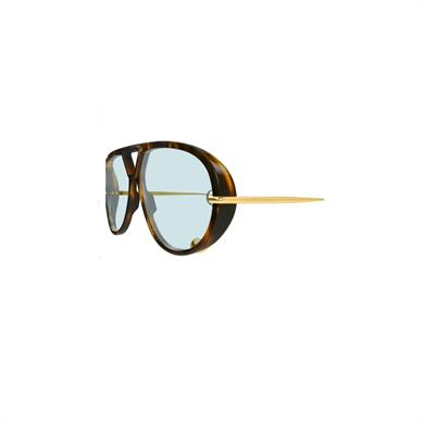 Bottega Venetta BV 1273S 007 63  Kadın Pilot Kırçıllı Kahverengi Kemik Güneş Gözlüğü