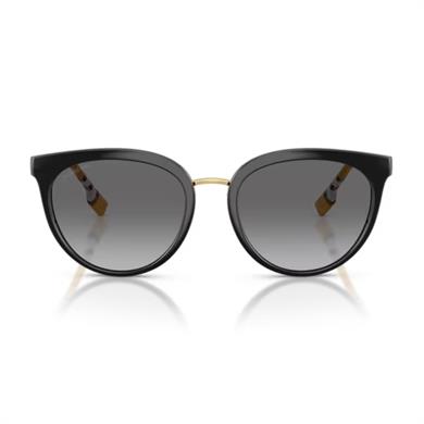 Burberry Be 4316 385311 54 Willow Kadın Oval Siyah Kemik Güneş Gözlüğü