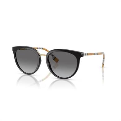 Burberry Be 4316 385311 54 Willow Kadın Oval Siyah Kemik Güneş Gözlüğü