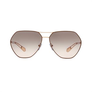 Bvlgari Bv 6098 20373B 61 Unisex Rose Gold Metal Geometrik Güneş Gözlüğü