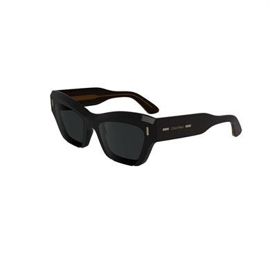 Calvin Klein CK 24531S 001 53 Unisex Geometrik Siyah Kemik Güneş Gözlüğü