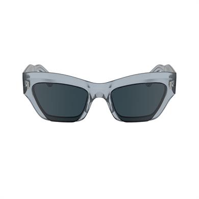 Calvin Klein CK 24531S 412 53 Unisex Geometrik Şeffaf Mavi  Kemik Güneş Gözlüğü