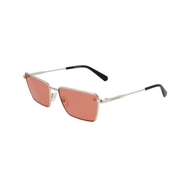 Calvin Klein Jeans CKJ 22217S 720 58 Unisex Dikdörtgen Altın Metal Güneş Gözlüğü