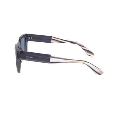 Calvin Klein Jeans CKJ 23539S 400 51 Unisex Dikdörtgen Şeffaf Mavi Kemik Güneş Gözlüğü