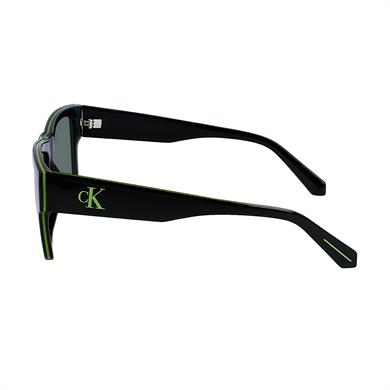 Calvin Klein Jeans CKJ 23605S 001 56 Unisex Kare Siyah Yeşil Kemik Güneş Gözlüğü
