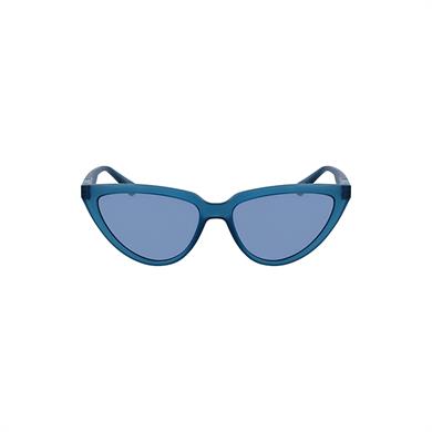 Calvin Klein Jeans CKJ 23658S 460 56 Kadın Aynalı Cat Eye Mavi Kemik Güneş Gözlüğü