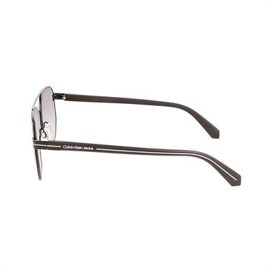 Calvin Klein Jeans CKJ 22204S 002 56 Erkek Geometrik Siyah Metal Güneş Gözlüğü