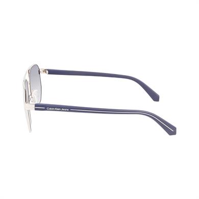 Calvin Klein Jeans CKJ 22204S 040 56 Erkek Geometrik Gri Metal Güneş Gözlüğü