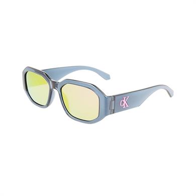 Calvin Klein Jeans CKJ 22633S 405 55 Kadın Geometrik Şeffaf Mavi Kemik Güneş Gözlüğü