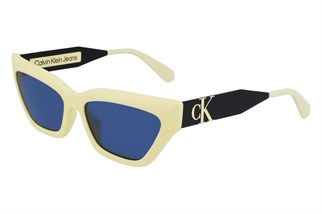 Calvin Klein Jeans CKJ 22640S 745 57 Kadın Cat Eye Sarı Kemik Güneş Gözlüğü