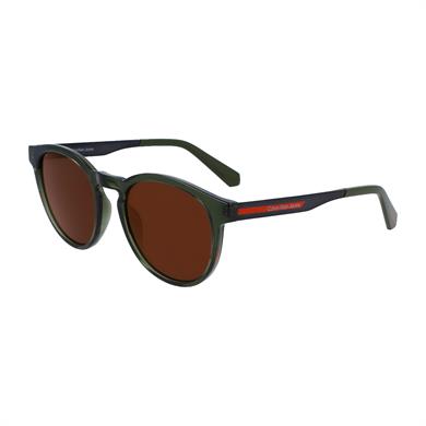 Calvin Klein Jeans CKJ 22643S 309 52 Erkek Oval Yeşil Kemik Güneş Gözlüğü