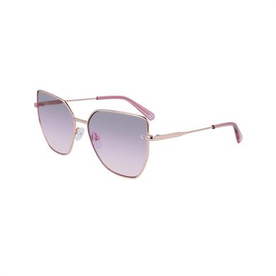 Calvin Klein Jeans CKJ 23202S 770 60 Kadın Kelebek Rose Gold Metal Güneş Gözlüğü