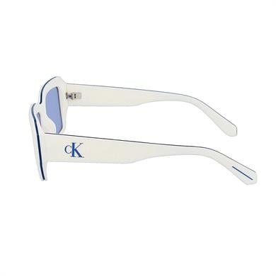 Calvin Klein Jeans CKJ 23602S 100 53 Unisex Kare Beyaz Kemik Güneş Gözlüğü