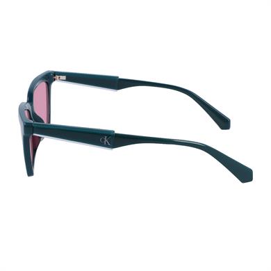 Calvin Klein Jeans CKJ 23606S 300 55 Unisex Cat Eye Yeşil Kemik Güneş Gözlüğü