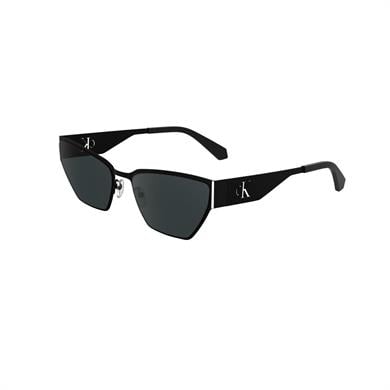 Calvin Klein Jeans CKJ 24207S 001 58 Unisex Geometrik Siyah Metal Güneş Gözlüğü