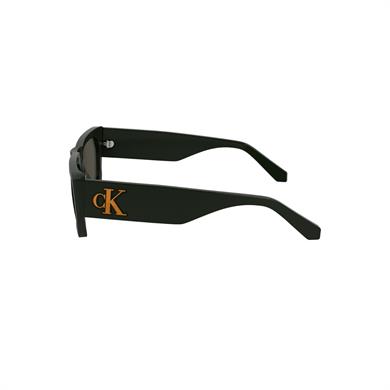 Calvin Klein Jeans CKJ 24625S 309 55 Unisex Dikdörtgen Yeşil Kemik Güneş Gözlüğü