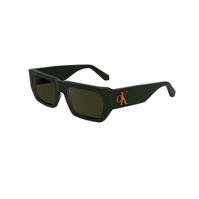 Calvin Klein Jeans CKJ 24625S 309 55 Unisex Dikdörtgen Yeşil Kemik Güneş Gözlüğü