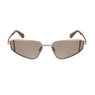 Calvin Klein Jeans CKJ 25200S 770 57 Unisex Geometrik Gold Metal Güneş Gözlüğü