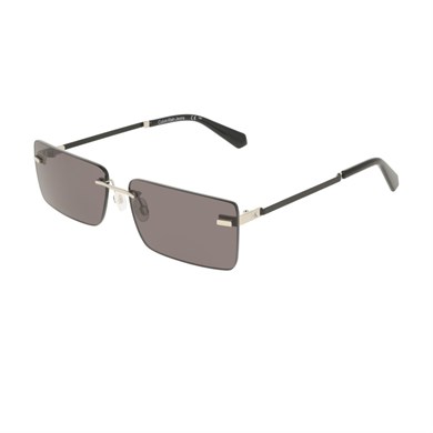 Calvin Klein Jeans CKJ 25206S 043 61 Unisex Dikdörtgen Gümüş Metal Güneş Gözlüğü