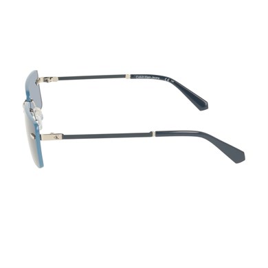 Calvin Klein Jeans CKJ 25206S 044 61 Unisex Dikdörtgen Gümüş Metal Güneş Gözlüğü