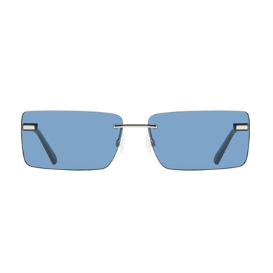 Calvin Klein Jeans CKJ 25206S 044 61 Unisex Dikdörtgen Gümüş Metal Güneş Gözlüğü