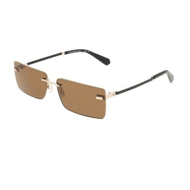 Calvin Klein Jeans CKJ 25206S 719 61 Unisex Dikdörtgen Gold Metal Güneş Gözlüğü