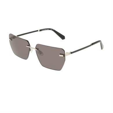 Calvin Klein Jeans CKJ 25207S 043 62 Unisex Geometrik Gümüş Metal Güneş Gözlüğü