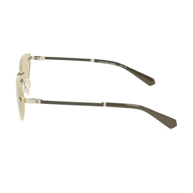 Calvin Klein Jeans CKJ 25208S 045 63 Kadın Cat Eye Gümüş Metal Güneş Gözlüğü