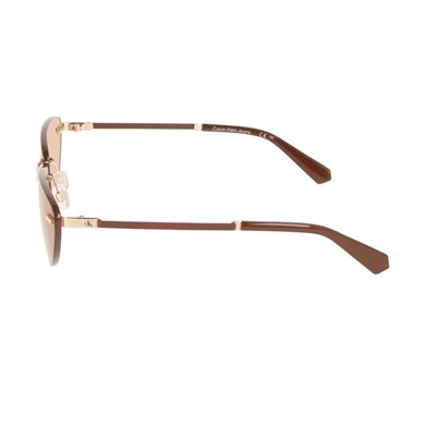 Calvin Klein Jeans CKJ 25208S 721 63 Kadın Cat Eye Gold Metal Güneş Gözlüğü
