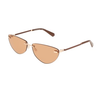 Calvin Klein Jeans CKJ 25208S 721 63 Kadın Cat Eye Gold Metal Güneş Gözlüğü