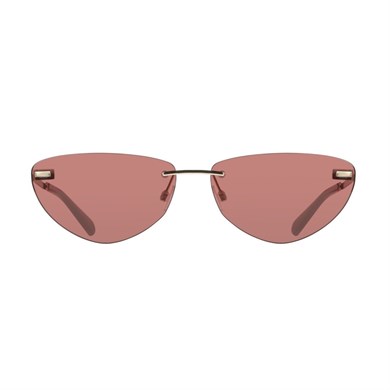 Calvin Klein Jeans CKJ 25208S 723 63 Kadın Cat Eye Gold Metal Güneş Gözlüğü