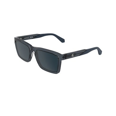 Calvin Klein Jeans CKJ 25617S 400 56 Unisex Dikdörtgen Şeffaf Mavi Kemik Güneş Gözlüğü