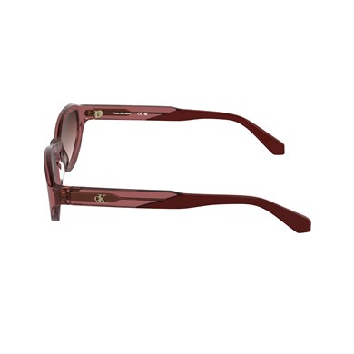 Calvin Klein Jeans CKJ 25618S 600 56 Kadın Cat Eye Şeffaf Kırmızı Degrade Kemik Güneş Gözlüğü