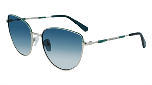 Calvin Klein Jeans CKJ 21218S 040 59 Kadın Çekik Mavi Metal Güneş Gözlüğü