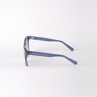 Calvin Klein Jeans CKJ 21627S 400 55 Kadın Çekik Lacivert Kemik Güneş Gözlüğü