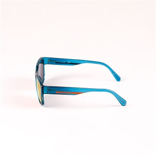 Calvin Klein Jeans CKJ 21631S 432 56 Erkek Dikdörtgen Mavi Kemik Güneş Gözlüğü